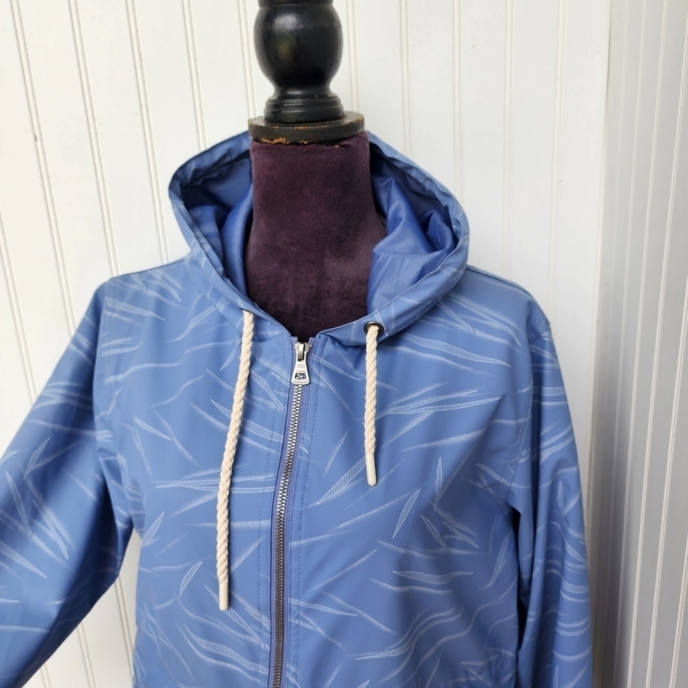 NWOT Weatherproof Vintage Women's Jacket Windbreaker Raincoat Hooded Blue M - Picture 2 of 12